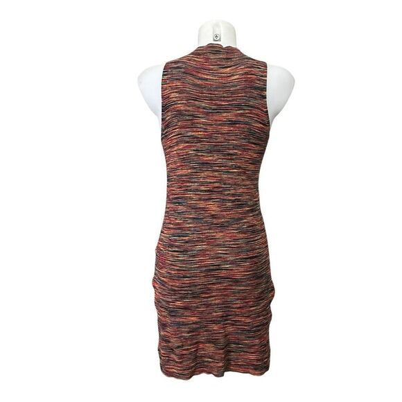Anthropologie Tami Sleeveless Knit‎ Tunic Top Space Dyed Orange Ribbed sz S NEW - Picture 4 of 9